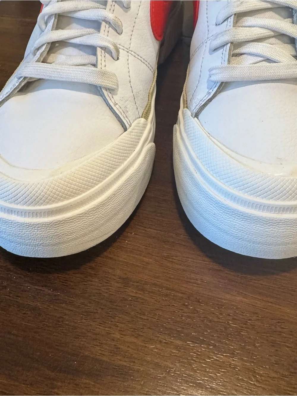 Nike Court Legacy Lift Lifestyle Sneakers Shoes White/Orange DM7590-110 Women 9